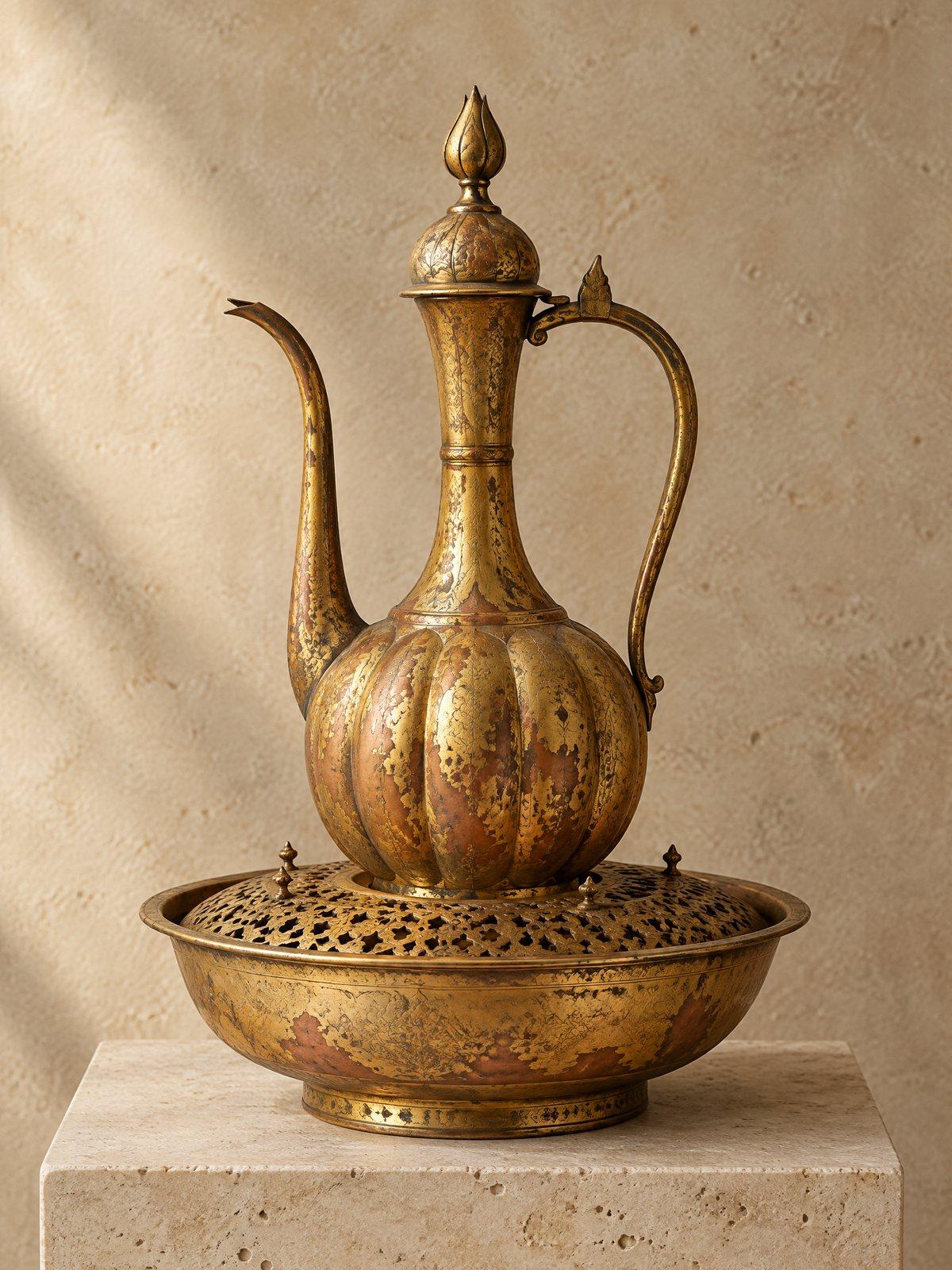 Tombak İbrik ve Leğen – takım halinde